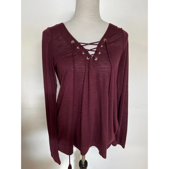 coco + jamieson maroon blouse - Picture 1 of 6